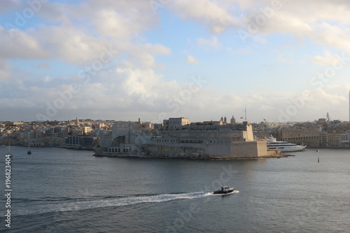 View to fort Saint Angelo, Valletta, Malta
