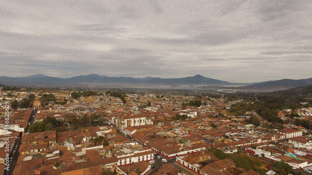 Fototapeta premium pueblo magico patzcuaro michoacan