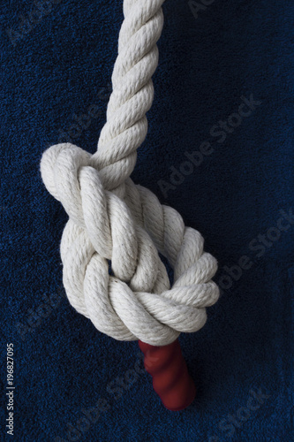 Rope with knot, sports rope