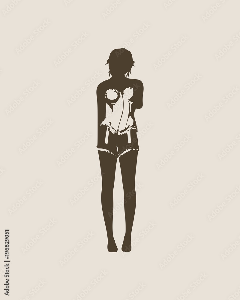 Beautiful sexy fitness girl. Pretty woman wearing lingerie. Front view. Young lady raising her hand to head. Beautiful sexy fitness girl. Pretty woman wearing lingerie. Front view. Young lady raising her hand to head.