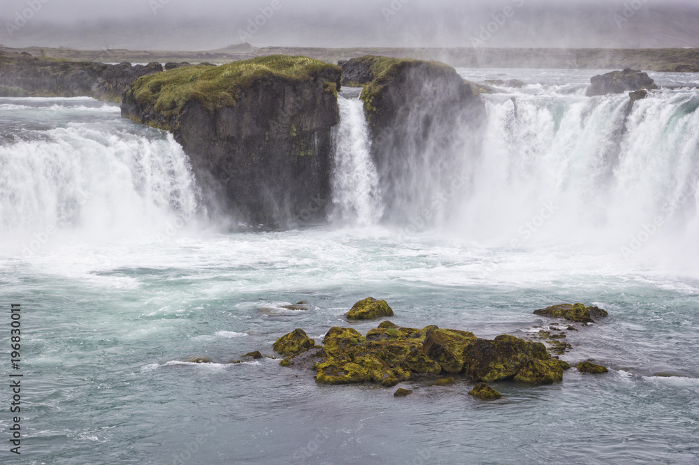 The Goðafoss is a waterfall in Iceland The Goðafoss is a waterfall in Iceland