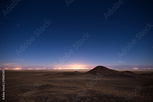 Salt Lake in Desert, Damghan, Iran