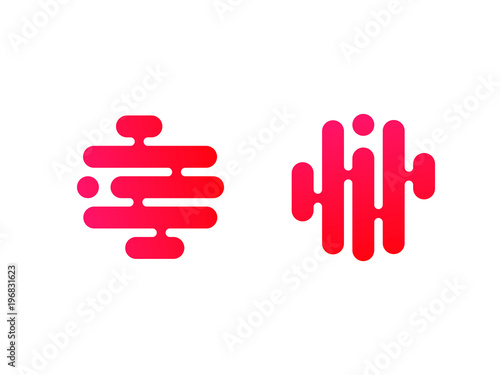 Technology logo simple tech...