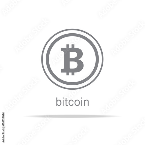 bitcoin sign icon for cryptocurrency