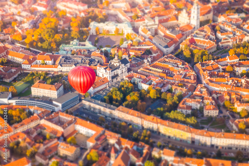 Aerial view of Vilnius, Lithuania