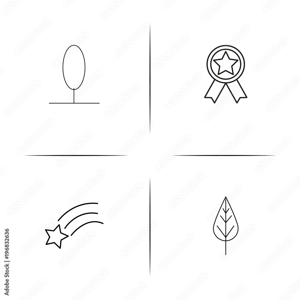 Nature simple linear icon set.Simple outline icons Nature simple linear icon set.Simple outline icons