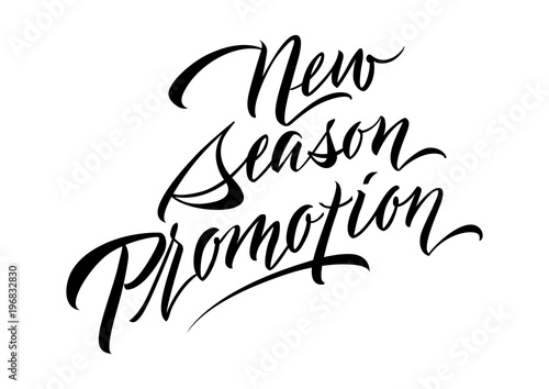 New Season Promotion Lettering