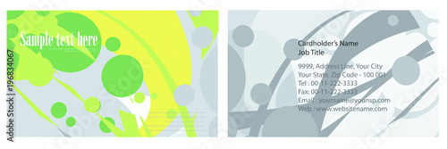 abstract business name card