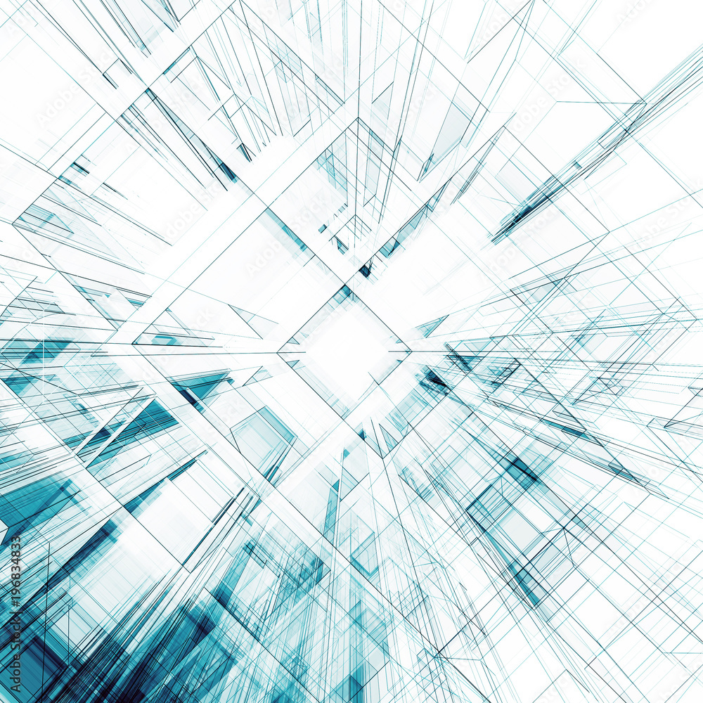 Abstract architecture 3d rendering Abstract architecture 3d rendering