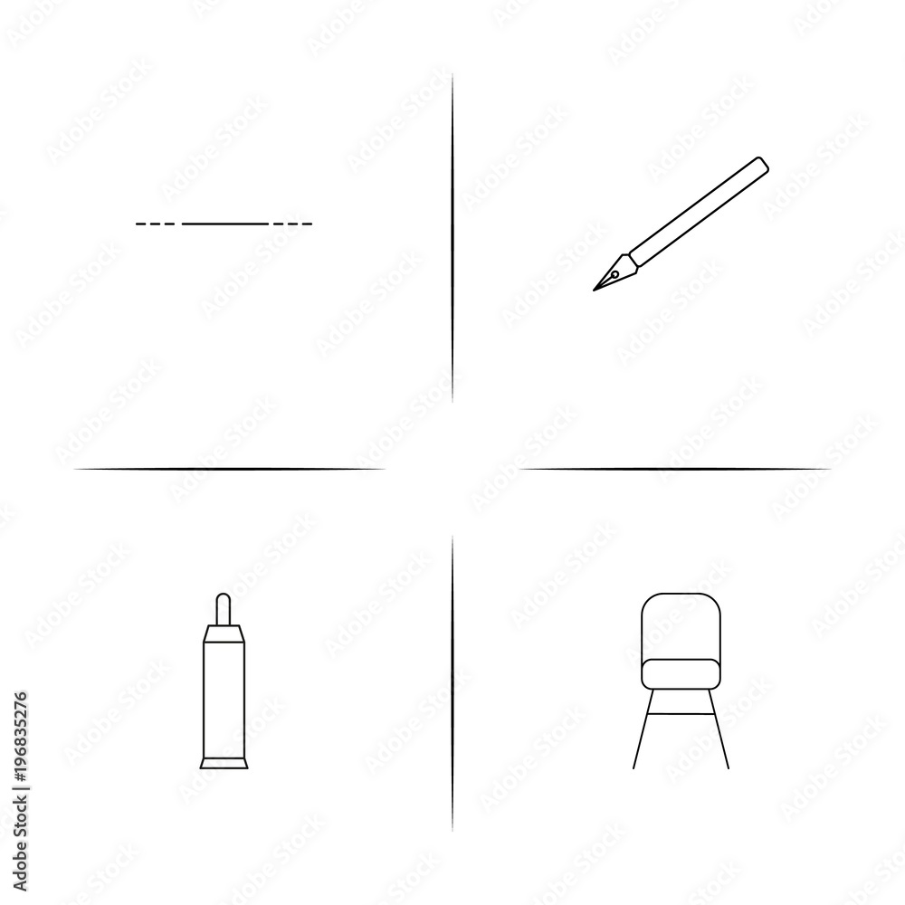 Creative Process And Design simple linear icon set.Simple outline icons Creative Process And Design simple linear icon set.Simple outline icons