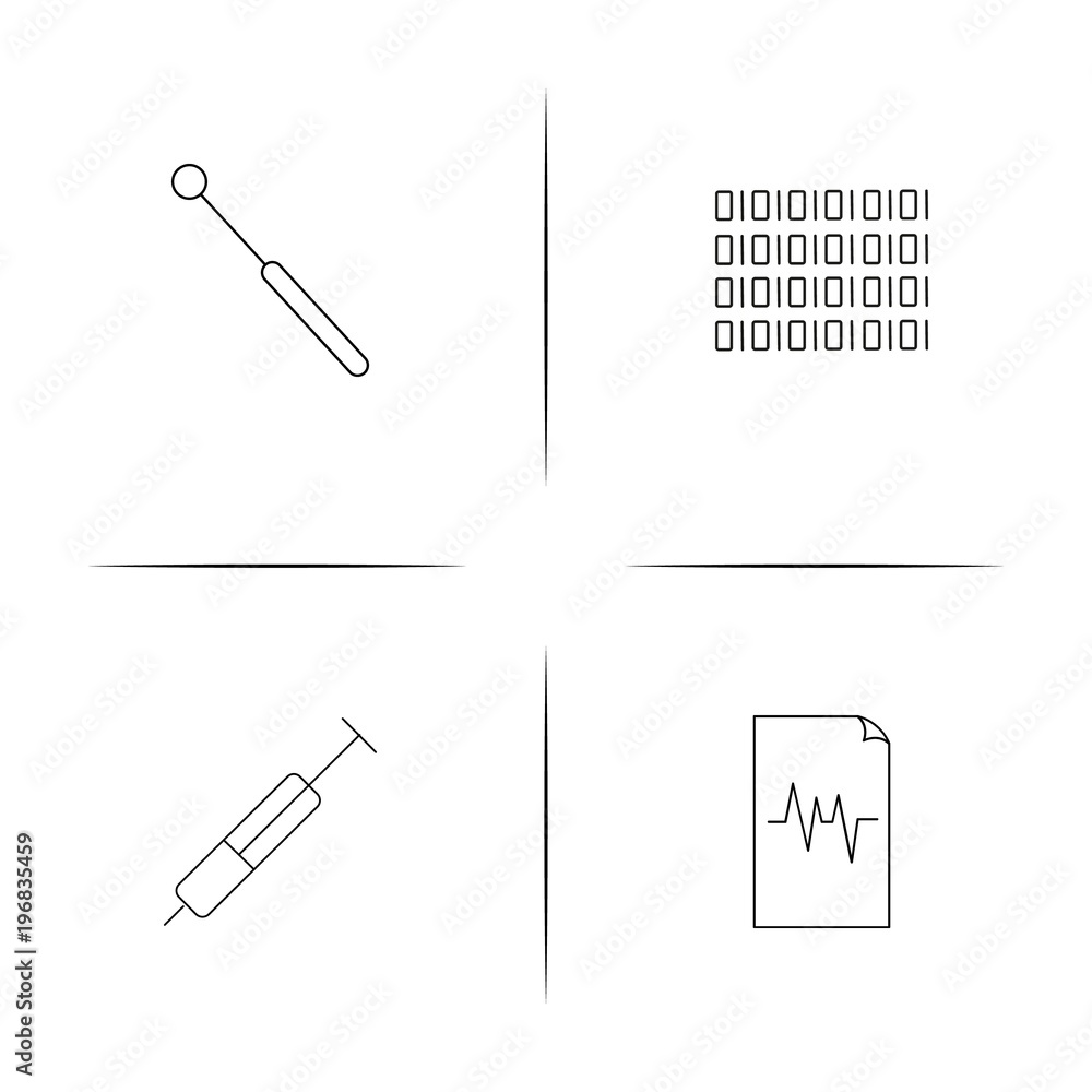 Healthcare And Medical simple linear icon set.Simple outline icons Healthcare And Medical simple linear icon set.Simple outline icons