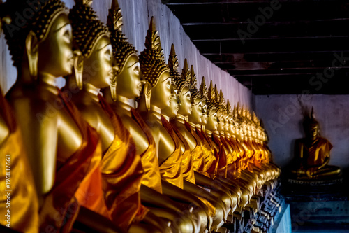 Buddha statues in a temple, Ayutthaya