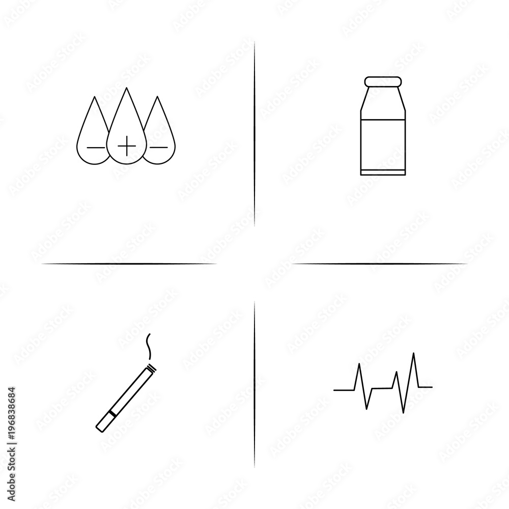 Healthcare And Medical simple linear icon set.Simple outline icons Healthcare And Medical simple linear icon set.Simple outline icons