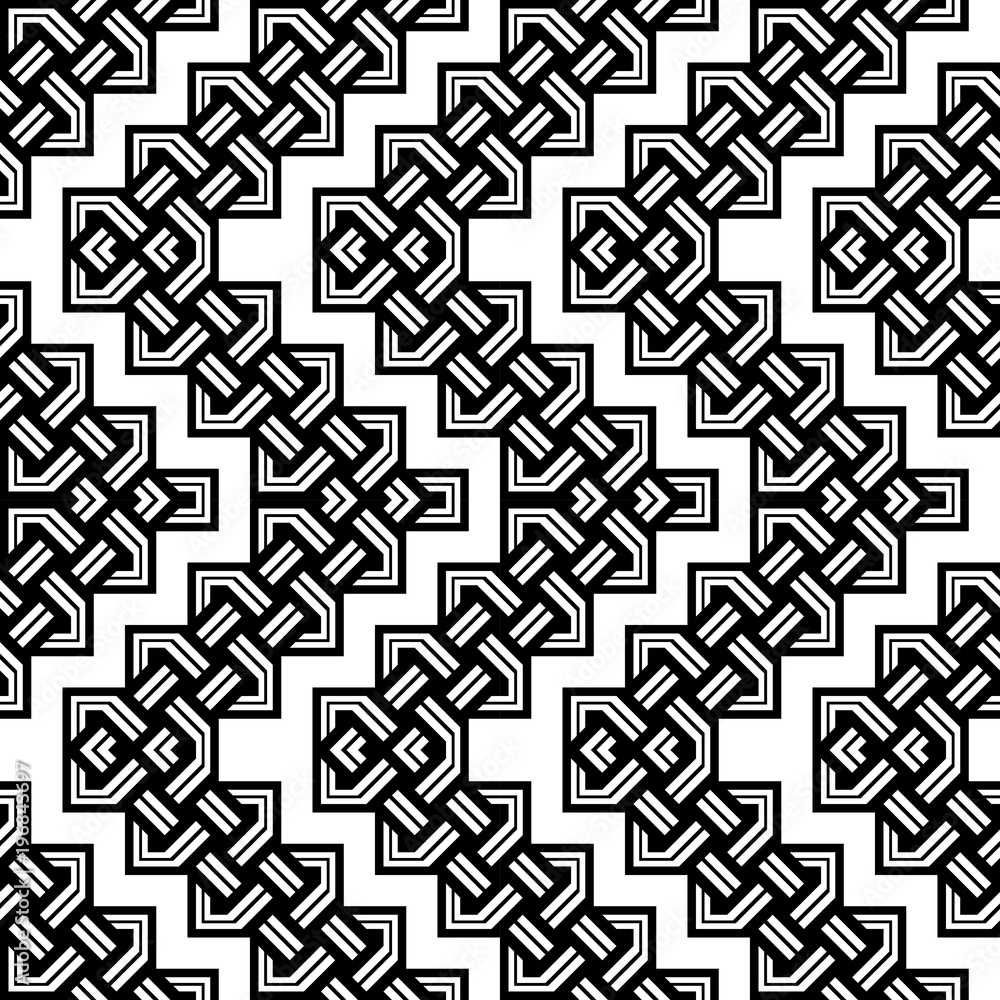 Design seamless monochrome zigzag pattern Design seamless monochrome zigzag pattern