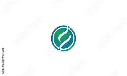 Wallpaper Mural Letter F Flow Circle Creative Abstract Logo, Abstract letter F logo design template. F letter logo In Circle Torontodigital.ca