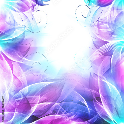 Floral romantic tender background