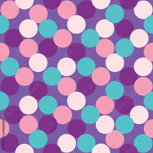 Seamless background with multi-colored balls