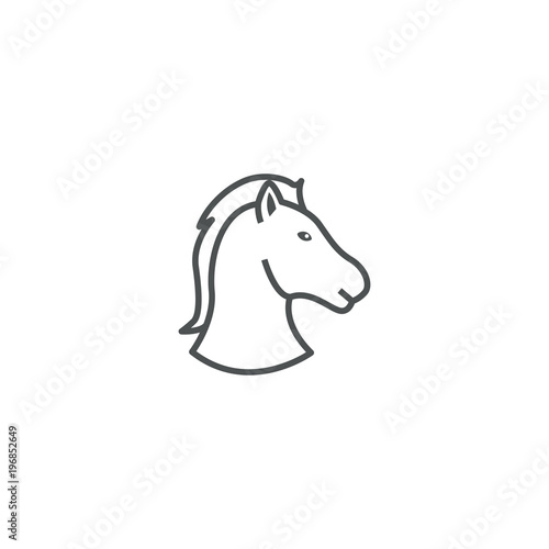 horse icon. sign design