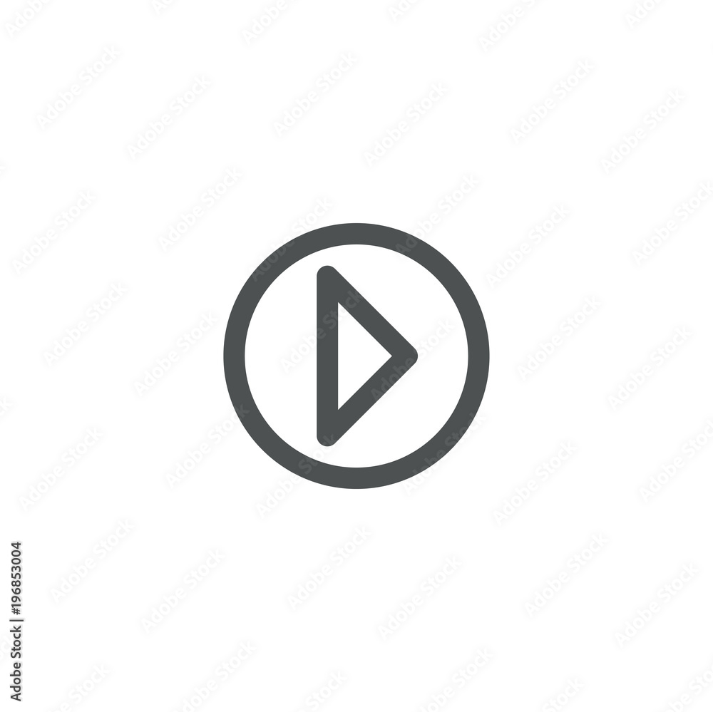 play button icon. sign design play button icon. sign design