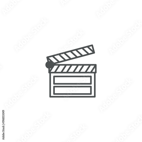 clapper icon. sign design