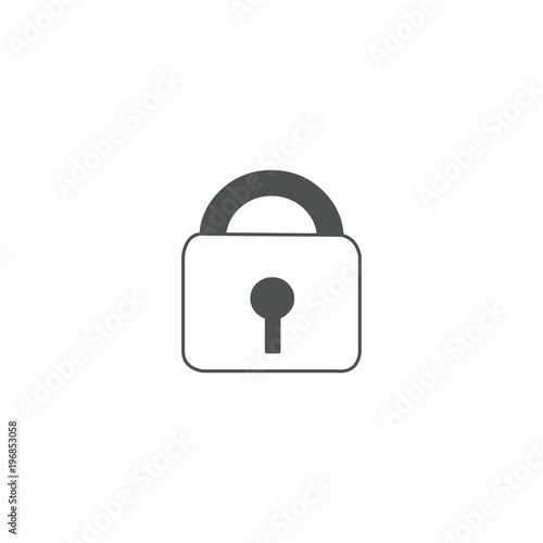 lock icon. sign design