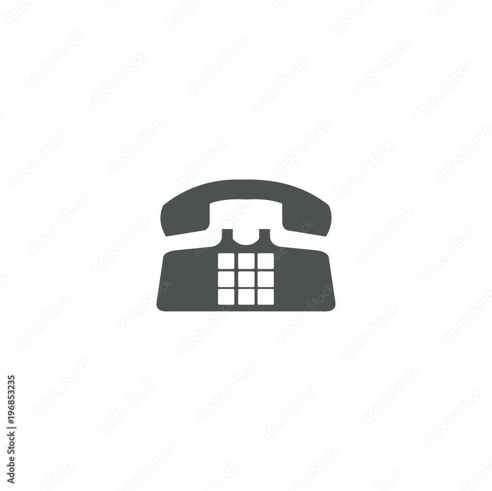 retro telephone icon. sign design