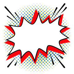 Fotobehang Pop art Lege tekstballon popart explosie  © ✦ Bizarre Factory ✦