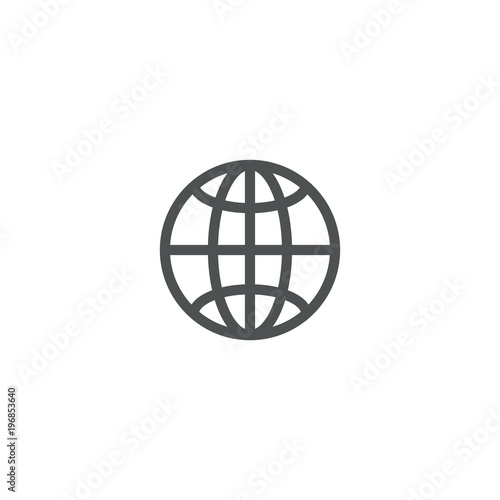 globe icon. sign design