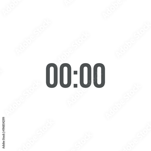clock icon. sign design
