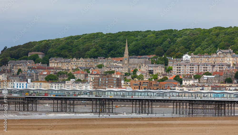 Sea-side town of Weston-Super-Mare, Somerset, England