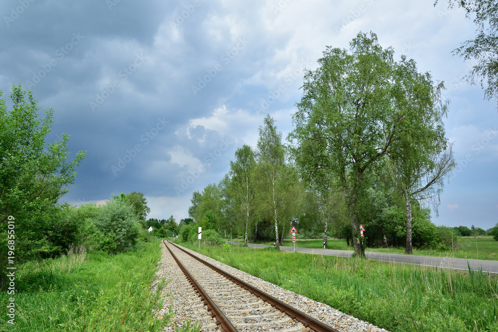 Fototapeta premium Eisenbahnschienen