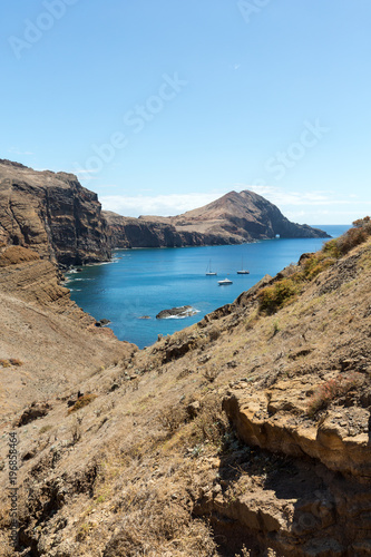 Beautiful landscape at the Ponta de Sao Lourenco, the eastern part of Madeira, Portugal