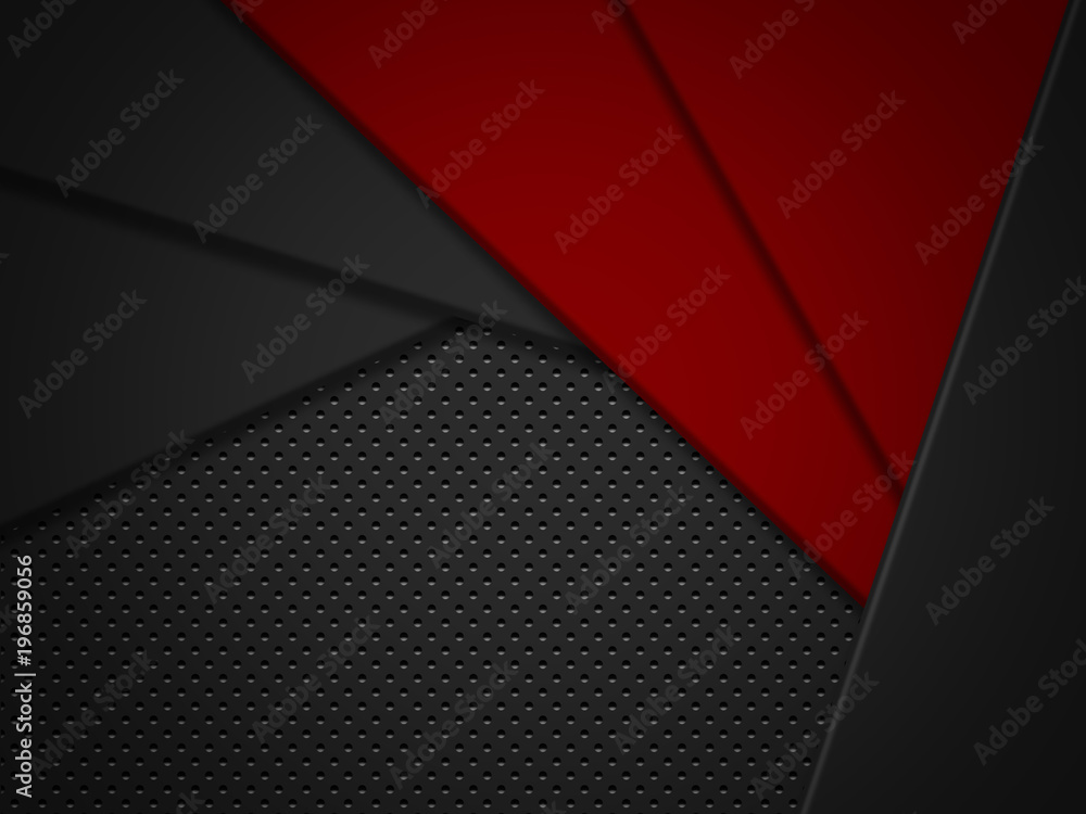 Abstract Red And Black Contrast Tech Background Abstract Red And Black Contrast Tech Background