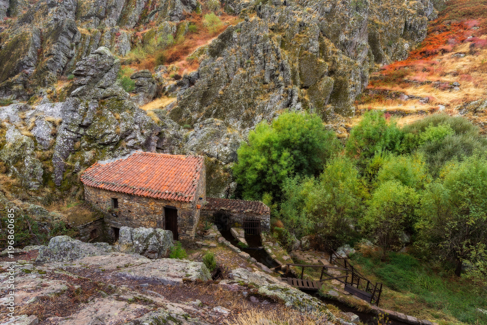 Old watermill. Photographed in the Geopark of Penha Garcia. Portugal.