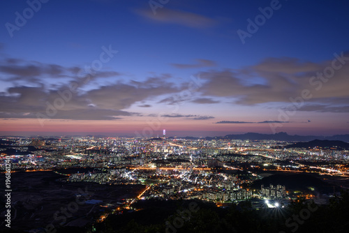 남한산성에서 바라본 서울의 야경 © JONGMOOK