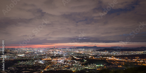 남한산성에서 바라본 서울의 야경