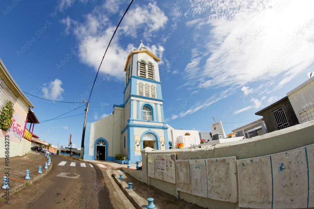 Le Robert church - Martinique FWI - obrazy, fototapety, plakaty 
