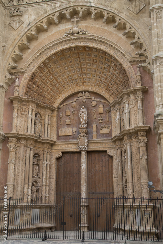 Seu Cathedral Church Entrance, Palma, Majorca