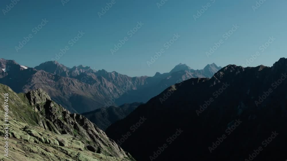 Shadows moving on mountain surface Timelapse Shadows moving on mountain surface Timelapse