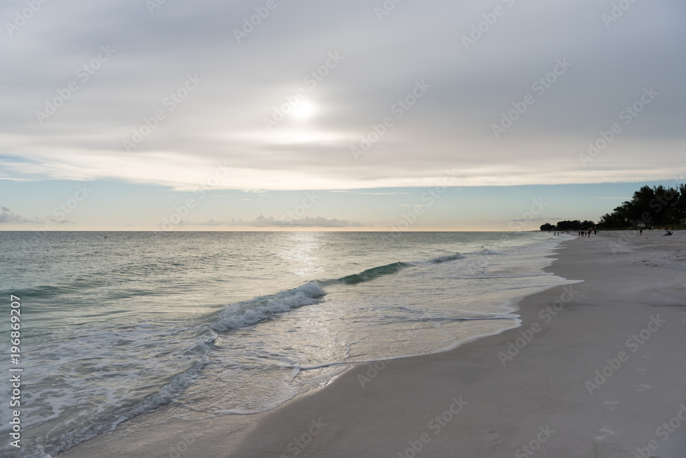 Strand mit Abendsonne