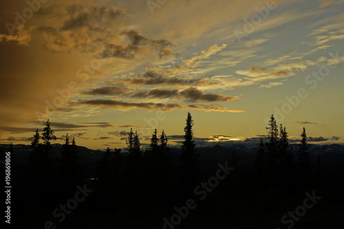 Silhouette des Himmels