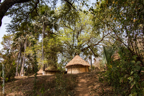 Local village in Niokolo-Koba National Park, Senegal photo