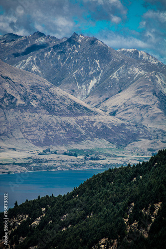 Queenstown from above, New Zealand