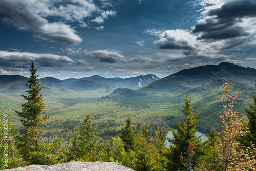 Upstate New York on Top of the rock near Lake Placid 