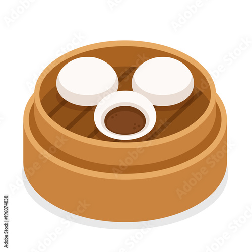 Chinese steamed pork buns