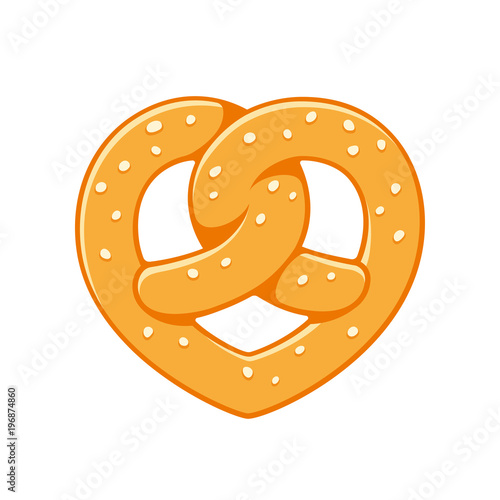 Heart shaped pretzel