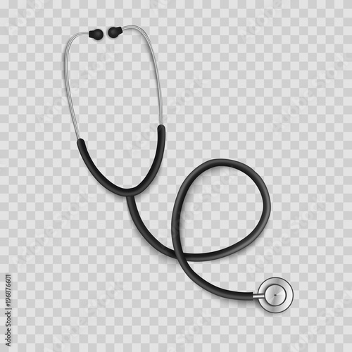 Stethoscope isolated realistic icon. Vector illustration. photo