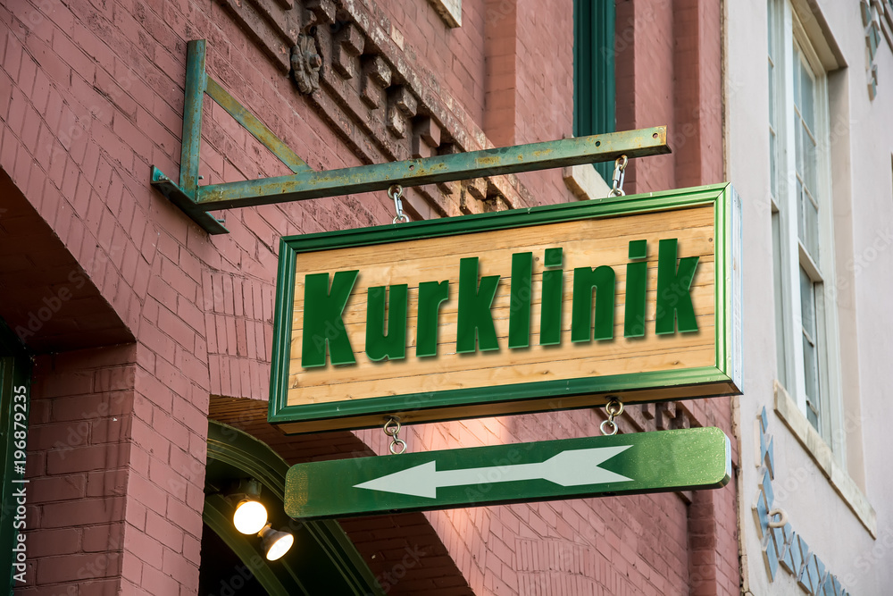 Obraz premium Schild 277 - Kurklinik