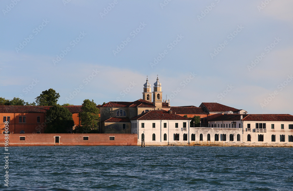 Venice Italy Buildings of the Benedictines in San Servolo Benedictine monks lived from at least the eighth century and for five hundred years