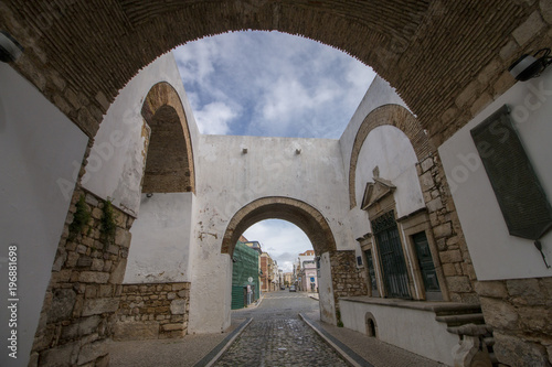 Historical arch in Faro city